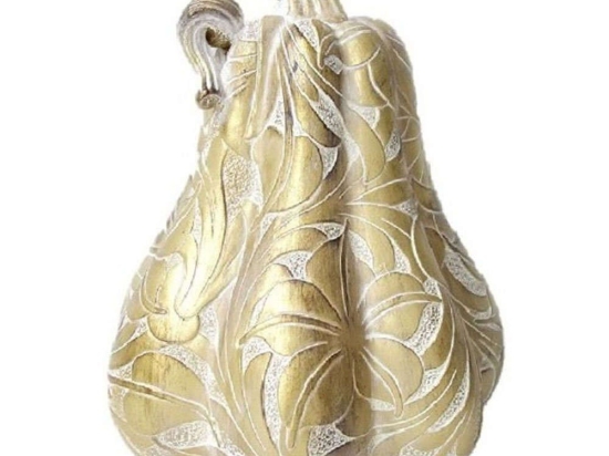 Διακοσμητική Κολοκύθα VRE104K4 25cm Gold Espiel Πολυρεσίνη