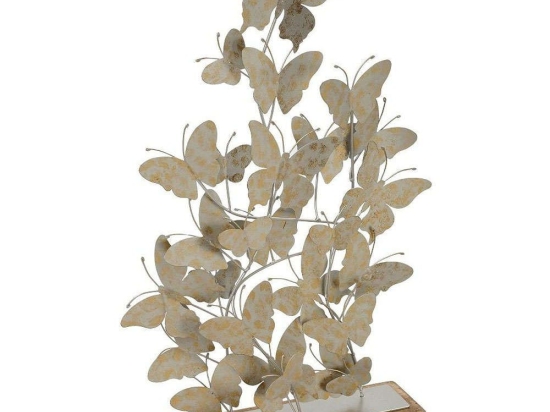 Διακοσμητικές Πεταλούδες ICY207 63x37x10cm Silver-Gold Espiel Μέταλλο