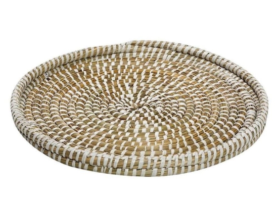 Διακοσμητικός Δίσκος KAG152 Φ35cm Beige Espiel Jute