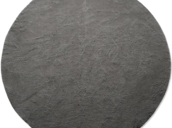 Χαλί Puffy FC7A Antislip Round Dark Grey New Plan 160X160 Round