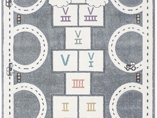 Χαλί Παιδικό Bonita 260A Grey-Multi New Plan 160X230cm