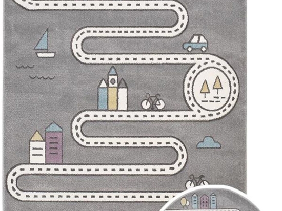 Χαλί Παιδικό Bonita 263 Grey-Multi New Plan 133X190cm