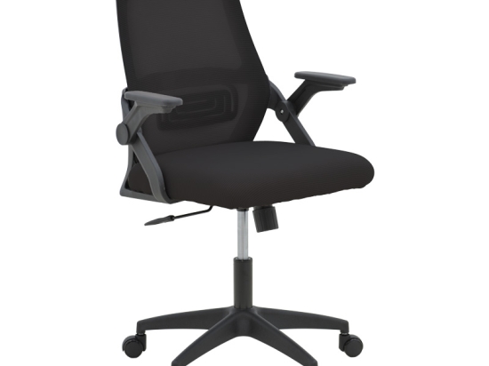 ΚΑΡΕΚΛΑ ΓΡΑΦΕΙΟΥ REJI PAKOWORLD MESH ΥΦΑΣΜΑ ΜΑΥΡΟ 58X60X89-99ΕΚ