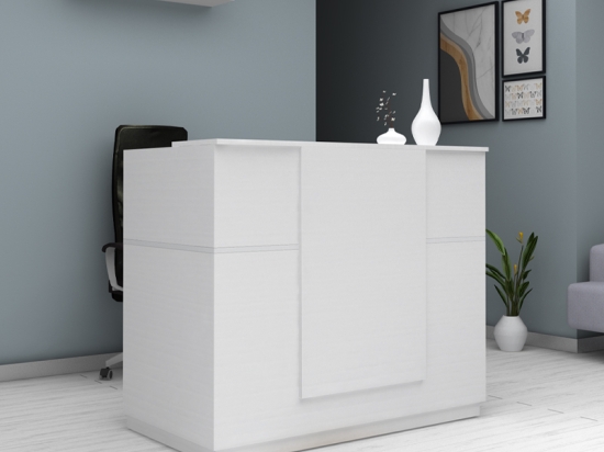 ΓΡΑΦΕΙΟ ΥΠΟΔΟΧΗΣ - RECEPTION GEMINI MEGAPAP ΧΡΩΜΑ ΛΕΥΚΟ 150X70X110ΕΚ.