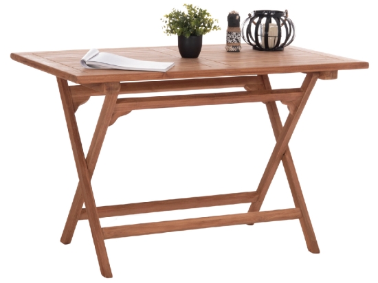 ΤΡΑΠΕΖΙ ΠΤΥΣΣΟΜΕΝΟ ΟΡΘΟΓΩΝΙΟ ERIS HM18117 ΞΥΛΟ TEAK--ΦΥΣΙΚΟ 120x70x76Υεκ.