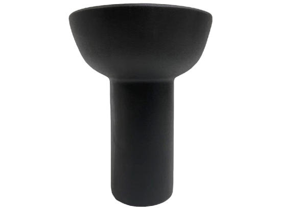 ΕΠΙΤΡΑΠΕΖΙΟ ΚΕΡΑΜΙΚΟ ΔΙΑΚΟΣΜΗΤΙΚΟ ELENDIL HM4603.02 ΜΑΥΡΟ ΜΑΤ Φ20x26.5Υεκ