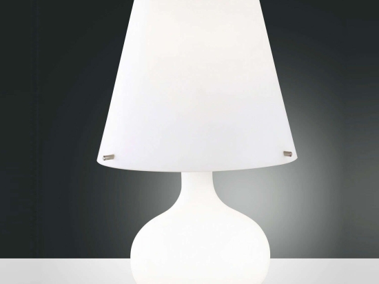 Επιτραπέζιο Φωτιστικό Ade 2533-34-102 White Fabas Luce Γυαλί
