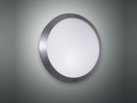 Φωτιστικό Οροφής - Τοίχου Borea 2792-61-178 Nickel Fabas Luce Μέταλλο,Γυαλί