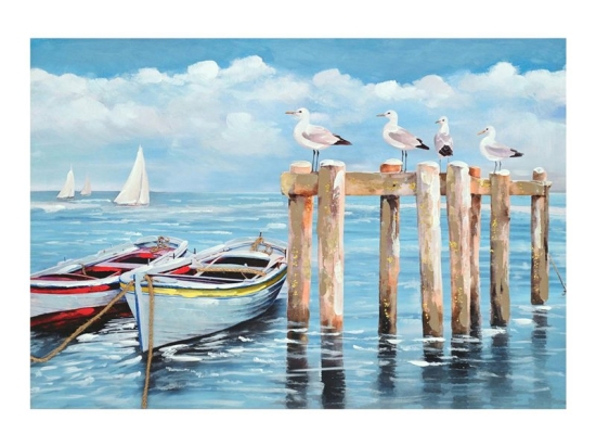 Πίνακας σε καμβά Port I Inart 100x3x70εκ