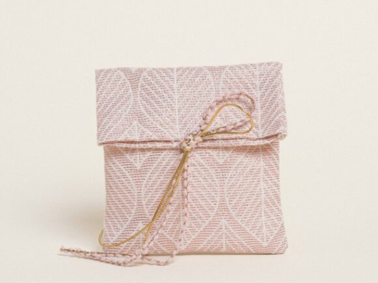 Beauty Home ΠΟΥΓΚΙ 12 x 17 cm ΖΑΚΑΡ ΦΥΛΛΟ ΡΕΤΡΟ LUREX ΣΑΠΙΟ ΜΗΛΟ