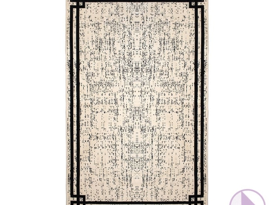 Χαλί PWC-0043 pakoworld μπεζ-μαύρο 180x120εκ