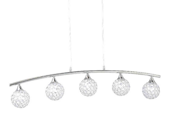 Φωτιστικό Οροφής Crystal AD2012005P Clear Κρύσταλλο,Μέταλλο