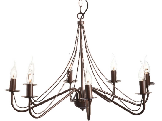 Φωτιστικό Οροφής Elegant DLA0018 Brown Μέταλλο