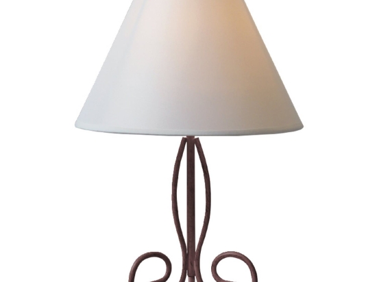 Φωτιστικό Επιτραπέζιο Table & Floor Luminairies KS1007T1BN Brown Μέταλλο,Ύφασμα