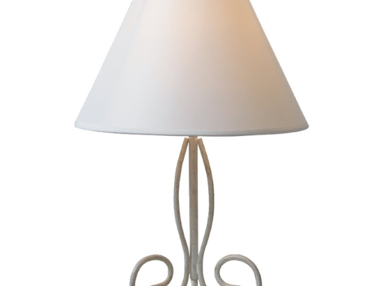 Φωτιστικό Επιτραπέζιο Table & Floor Luminairies KS1007T1WG White Μέταλλο,Ύφασμα