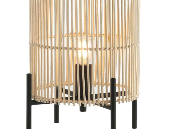 Φωτιστικό Επιτραπέζιο 20232 1xE14 Max 25W Rattan Natural Rattan, Μέταλλο