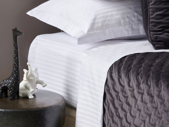 Σεντόνι White Stripes Palamaiki Ημίδιπλο 170x270cm 100% Βαμβακοσατέν