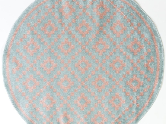 Χαλί Chroma B528CJ8  Round Light Blue-Pink Ezzo 120X120cm Round
