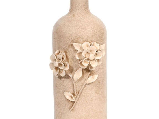 Βάζο Κεραμικό 0035-91-020x30cm 2102 Beige Κεραμικό