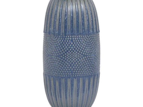 Βάζο Διακοσμητικό 30cm Blue 1-0033-00-034 Etiquette Κεραμικό