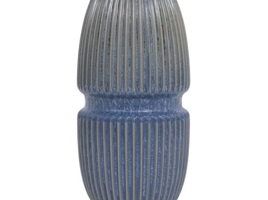 Βάζο Διακοσμητικό 31cm Blue 1-0033-00-033 Etiquette Κεραμικό