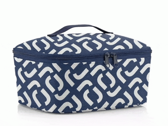 Τσάντα Χειρός Ισοθερμική Signature LF4073 28x12x22,5cm 4,5Lt Dark Blue-White Reisenthel Πολυέστερ