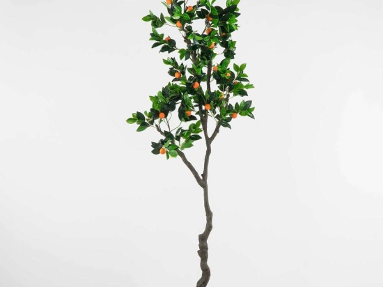Τεχνητό Δέντρο Πορτοκαλιά 4340-6 90x210cm Green-Orange Supergreens Ξύλο,Ύφασμα