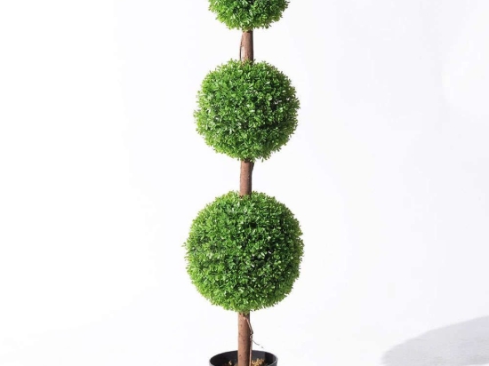 Τεχνητό Δέντρο Πυξάρι Τριπλό 5680-6 120cm Green Supergreens Πολυαιθυλένιο