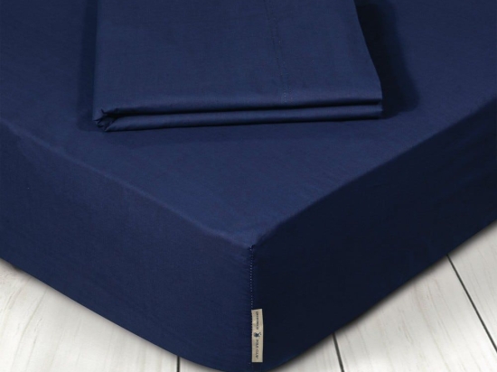 Σεντόνι Με Λάστιχο 2209 Dark Blue Greenwich Polo Club King Size 180x235cm 100% Βαμβάκι