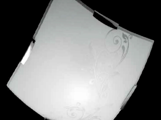 Φωτιστικό Οροφής CCR801/30 PL White - Grey Ondaluce Μέταλλο,Γυαλί