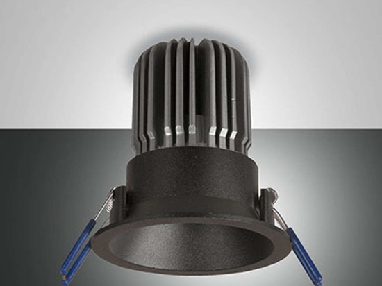 Φωτιστικό Σποτ Χωνευτό Crio Round 3660-94-101 11W Led 4000K Φ8,2cm 10cm Black Fabas Luce Στρόγγυλο Αλουμίνιο