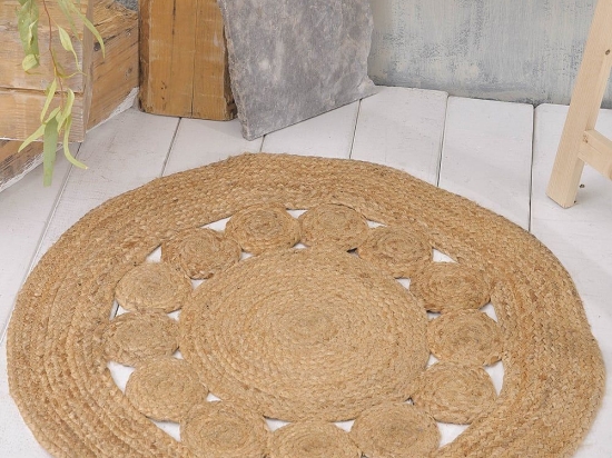 Χαλάκι Indiana Natural Ρυθμός 70X70cm Round