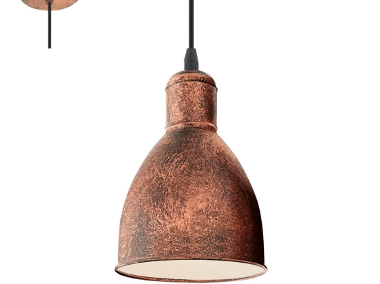 Φωτιστικό Οροφής Priddy 1 49492 Copper Eglo Μέταλλο