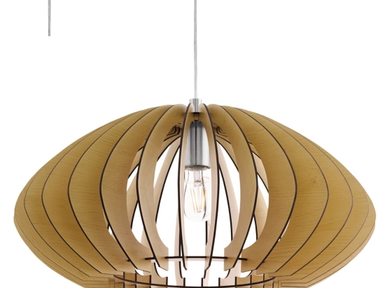 Φωτιστικό Οροφής Cossano 2 95257 Honey Eglo Μέταλλο,Ξύλο