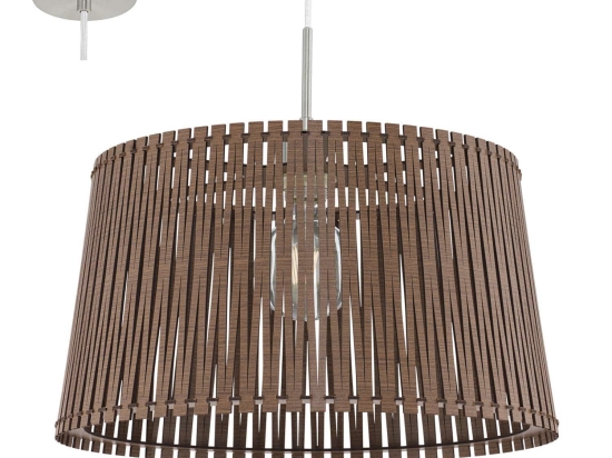 Φωτιστικό Οροφής Sendero 96199 Brown Eglo Μέταλλο,Ξύλο
