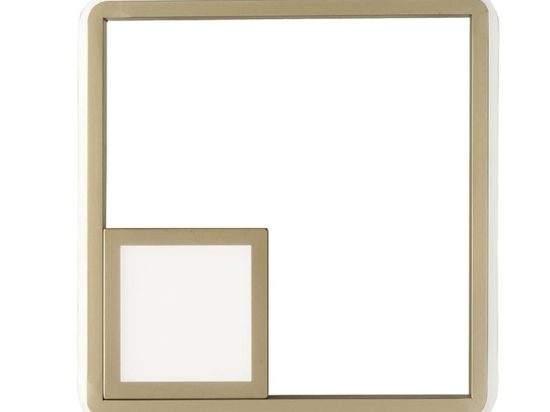 Φωτιστικό Τοίχου Led Dowel AP.DOWEL/ORO Gold Ondaluce Μέταλλο,Γυαλί