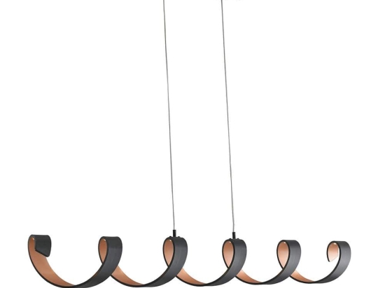 Φωτιστικό Οροφής - Ράγα Led-Helix-S6 NER 8031440362771 30W 2400Lmn 4000K Black-Gold Luce Ambiente Design Αλουμίνιο