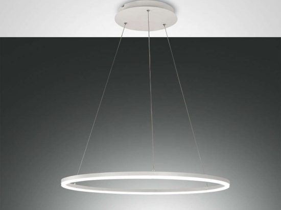 Φωτιστικό Οροφής Led Giotto 3508-40-102 White Fabas Luce Μέταλλο, Μεθακρυλικό