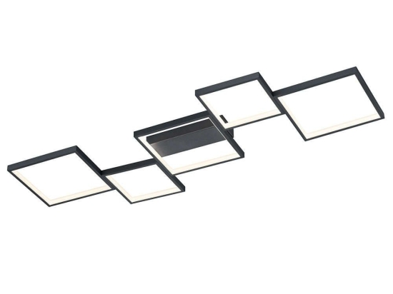 Φωτιστικό Οροφής - Πλαφονιέρα Sorrento 627710532 SMD-LED 120x48cm Black Trio Lighting Μέταλλο