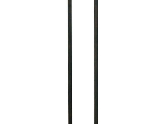Φωτιστικό Δαπέδου Moca LED-MOKA-PTC 2x8W Led 22x114cm Black Luce Ambiente Design Αλουμίνιο