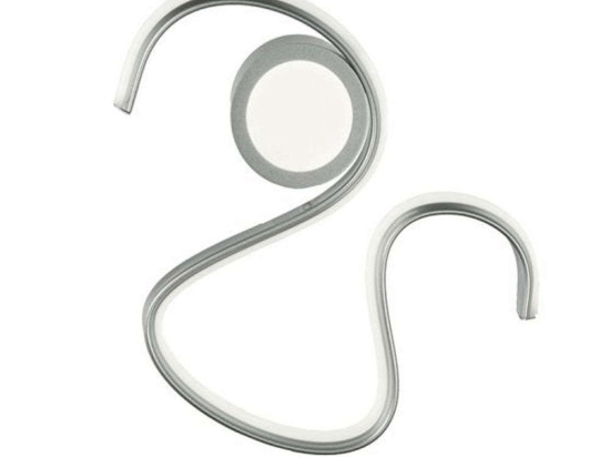Φωτιστικό Τοίχου Snake AP.SNAKE/SILVER 32x5x28cm 12W Dimmable Led 3000K White-Silver Ondaluce