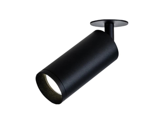 Σποτ Χωνευτό Led S057-24 9W 3000K 80Lm Black Στρόγγυλο Αλουμίνιο