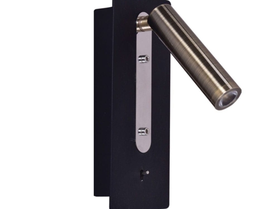 Φωτιστικό Τοίχου - Απλίκα 77-3580 SE 129-1AB Led Cruz Black Homelighting Μέταλλο