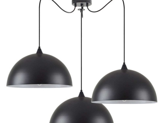 Φωτιστικό Οροφής Adept 77-8719 Φ40x28,5cm 3xE27 60W Black Homelighting