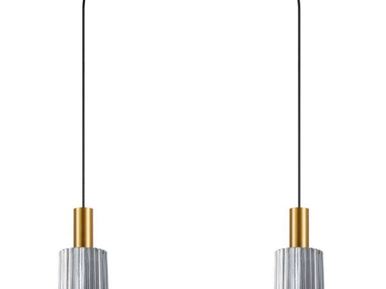 Φωτιστικό Οροφής Adept Tube 77-8577 12x15/300cm 2xE27 60W Smoke-Gold Homelighting