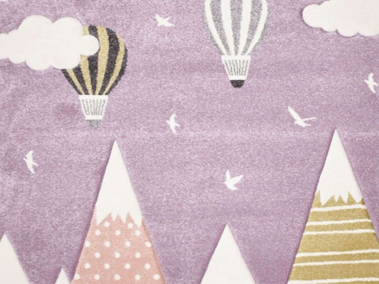 Χαλί Παιδικό Diamond 24192-50 Purple Merinos 133X190cm
