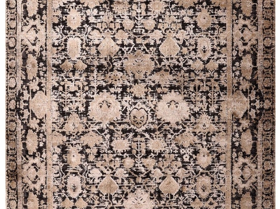 Σετ Χαλιά Κρεβατοκάμαρας 3Τμχ. Karma 00153-970 Beige-Black Merinos ΣΕΤ (2 70x150 & 70x230) Πολυέστερ