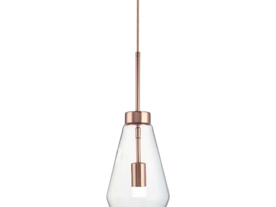 Φωτιστικό Οροφής DD-GL-0627CLEAR 1xG9 Φ17cm 140cm Copper Aidonitsa