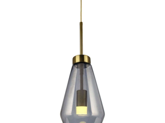 Φωτιστικό Οροφής DD-GL-0627GREY 1xG9 Φ17cm 140cm Grey Aidonitsa