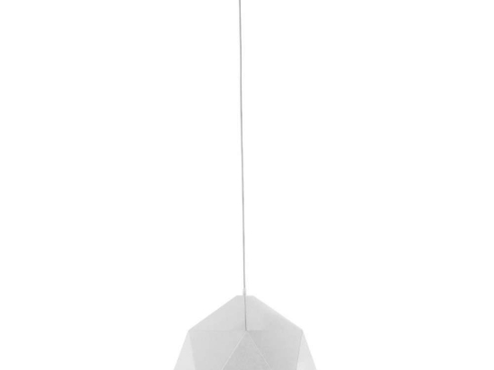 Φωτιστικό Οροφής Hexagon 01378 1xΕ27 Φ46x25cm White-Gold GloboStar
